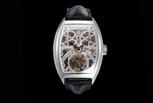 Franck Muller 55.3 * 39CINTR É E CURVEX series hollow tourbillon watch