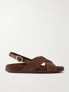 Ikesia suede slingback sandals