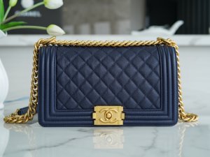 CHANEL HANDBAG Deep blue