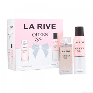 Kit Perfume La Rive Queenn Of Life Feminino Eau de Toilette 75 ml + Desodorante 150 ml