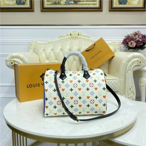 Louis Vuitton Speedy Bandouliere 30 White M57465 *SPECIAL*