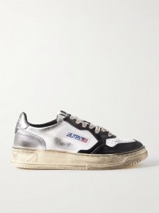 Super Vintage distressed leather sneakers