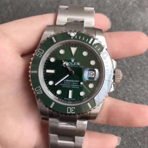 The Rolex Submariner series, black and green water ghost.