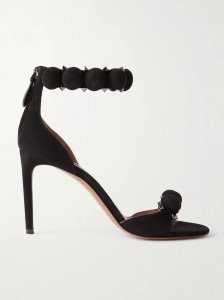 La Bombe 90 studded suede sandals