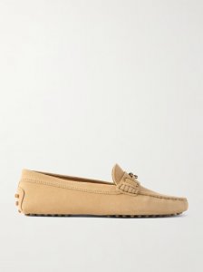 Gommino embellished suede loafers