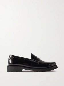 Leather loafers