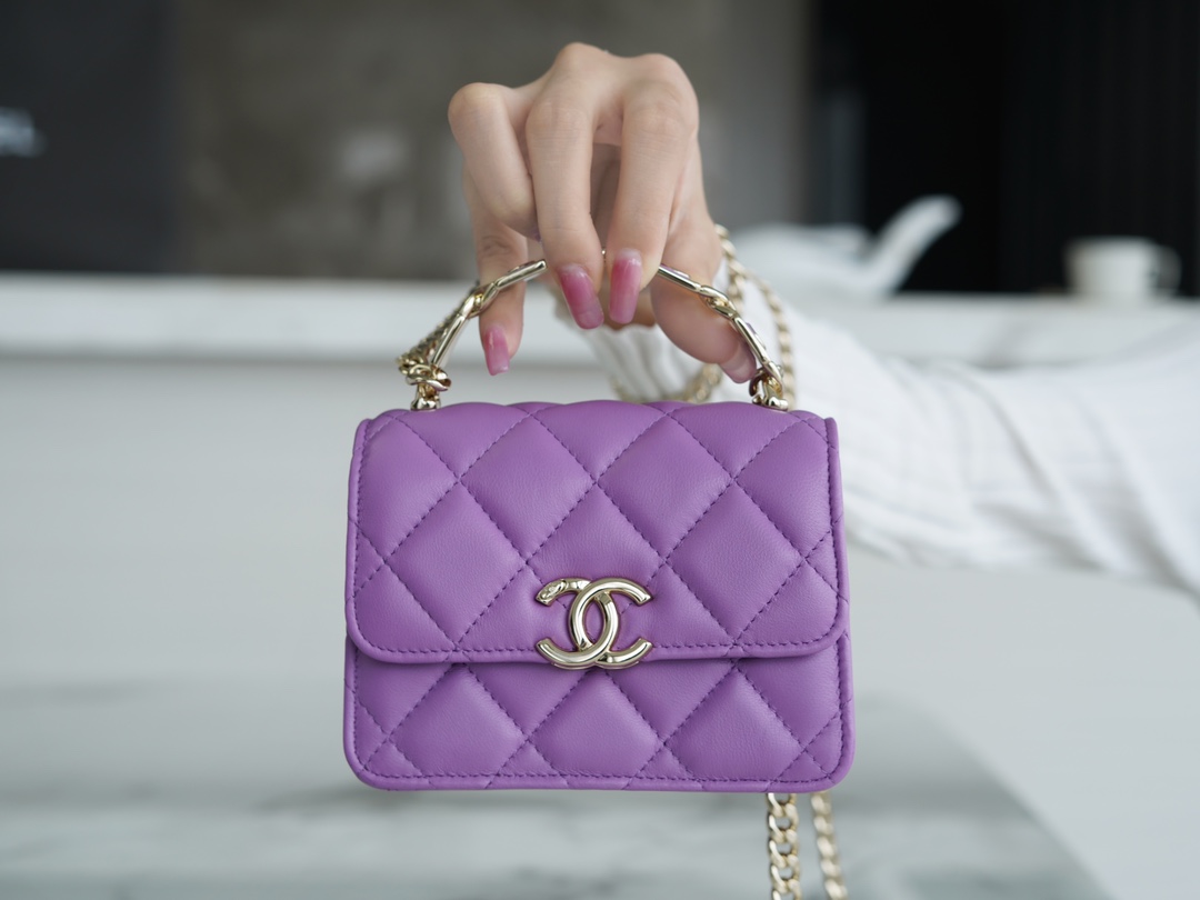 Chanel HANDBAG purple