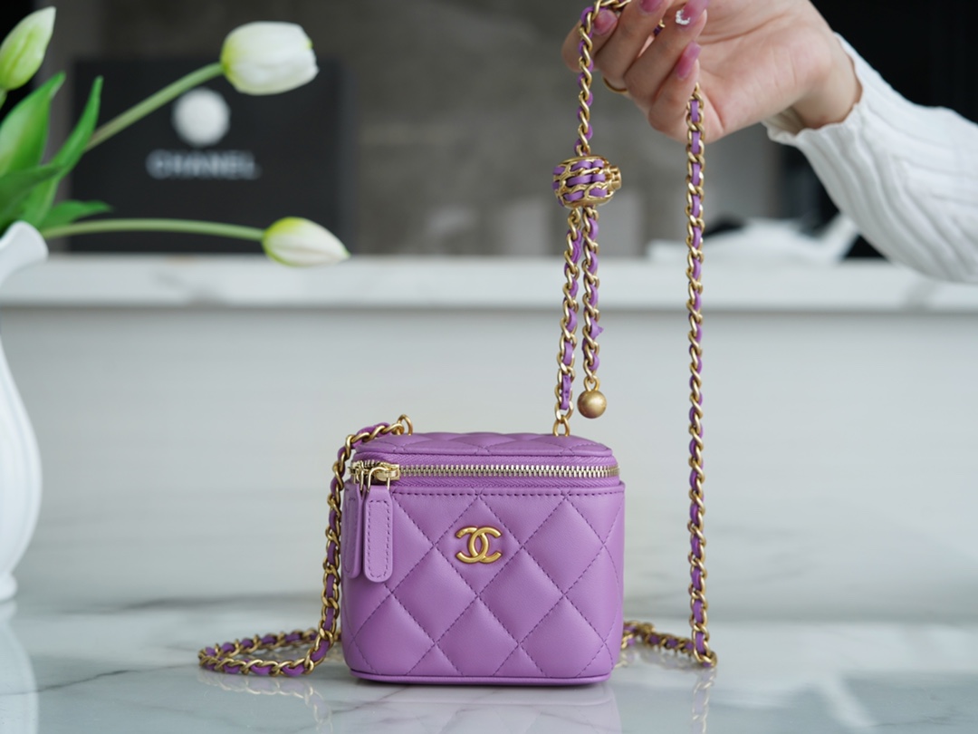 CHANEL HANDBAG purple