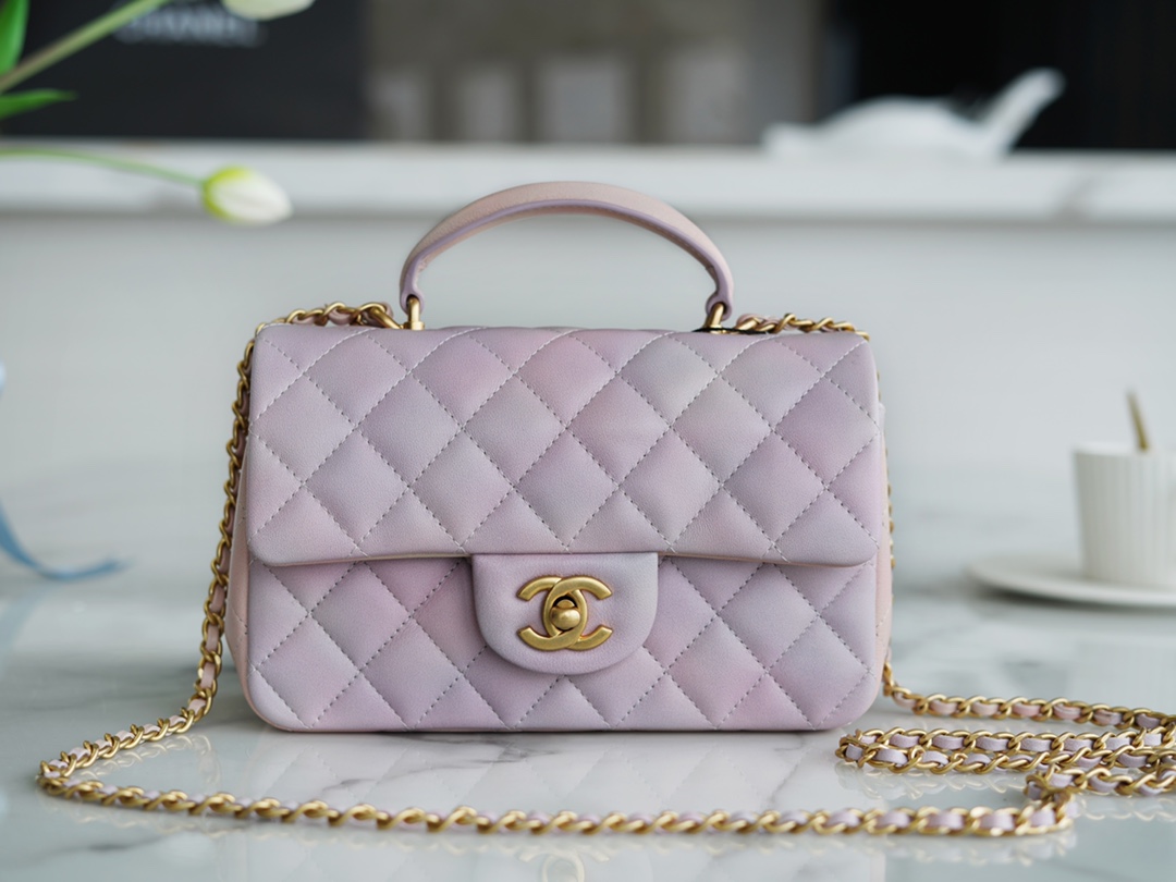 CHANEL HANDBAG gradient pink