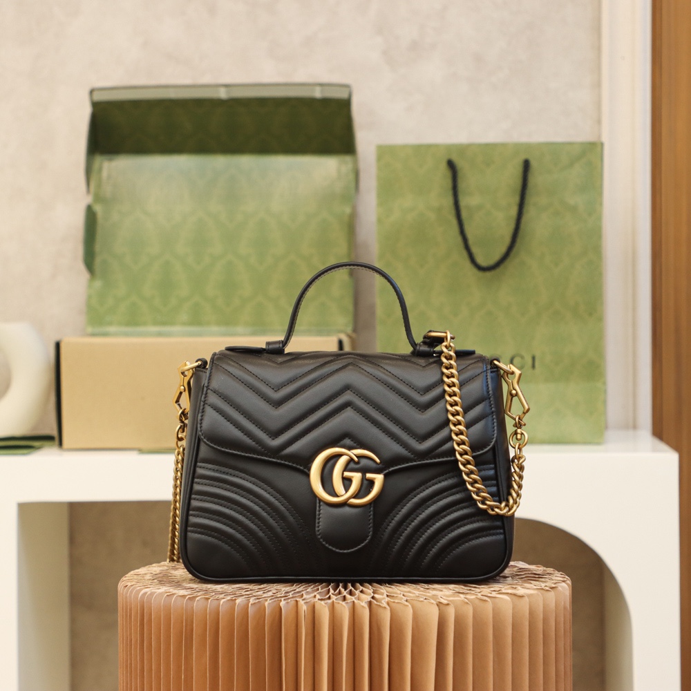 GG MARMONT MINI TOP HANDLE BAG