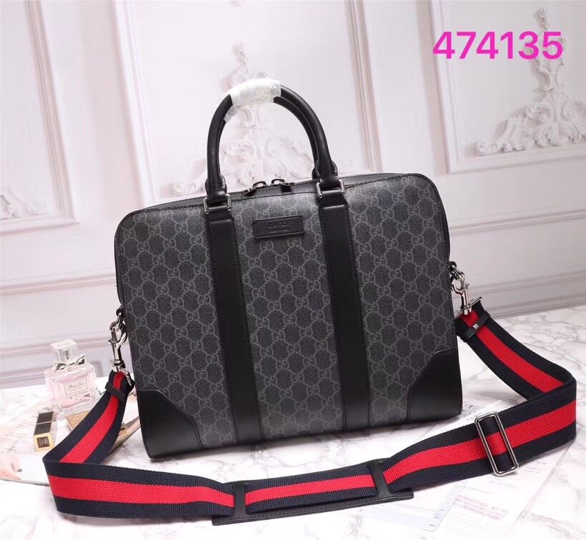 Replica Gucci GG Black briefcase