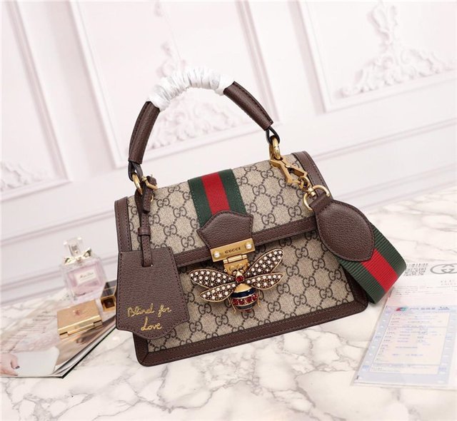 Gucci Queen Margaret GG Small Top Handle Bag GG Supreme Canvas (Varied Colors)