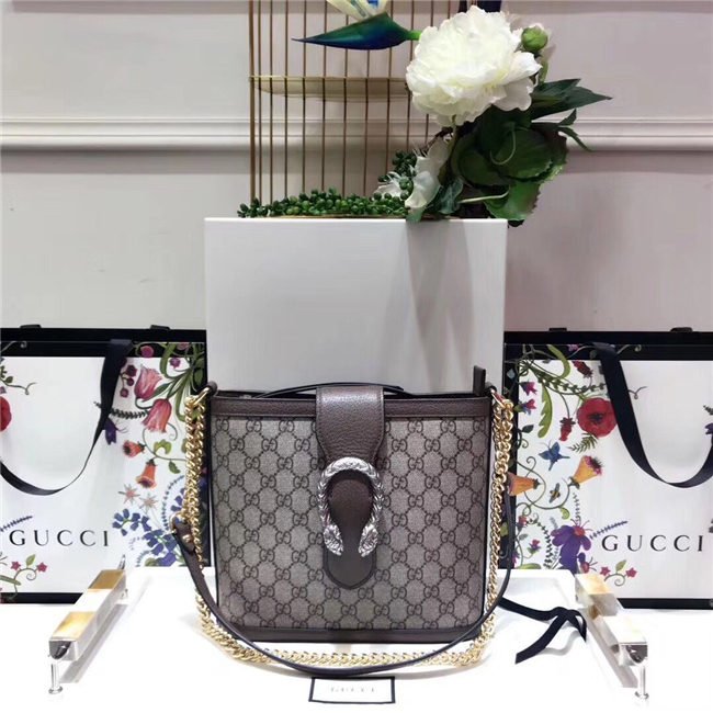 Gucci Dionysus Medium GG Bucket Bag GG Supreme