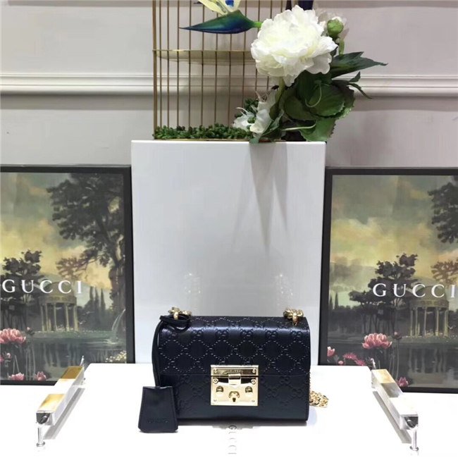 Gucci Padlock Small GG Signature Shoulder Bag (Varied Color) Leather