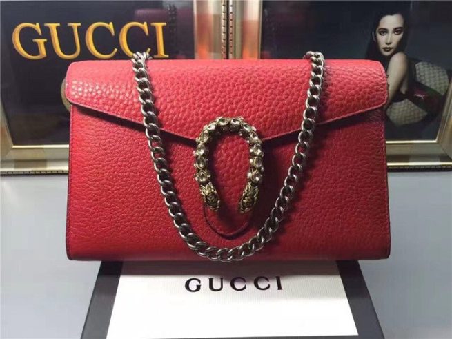 Gucci Dionysus Leather Mini Chain Bags (Varied Colors)