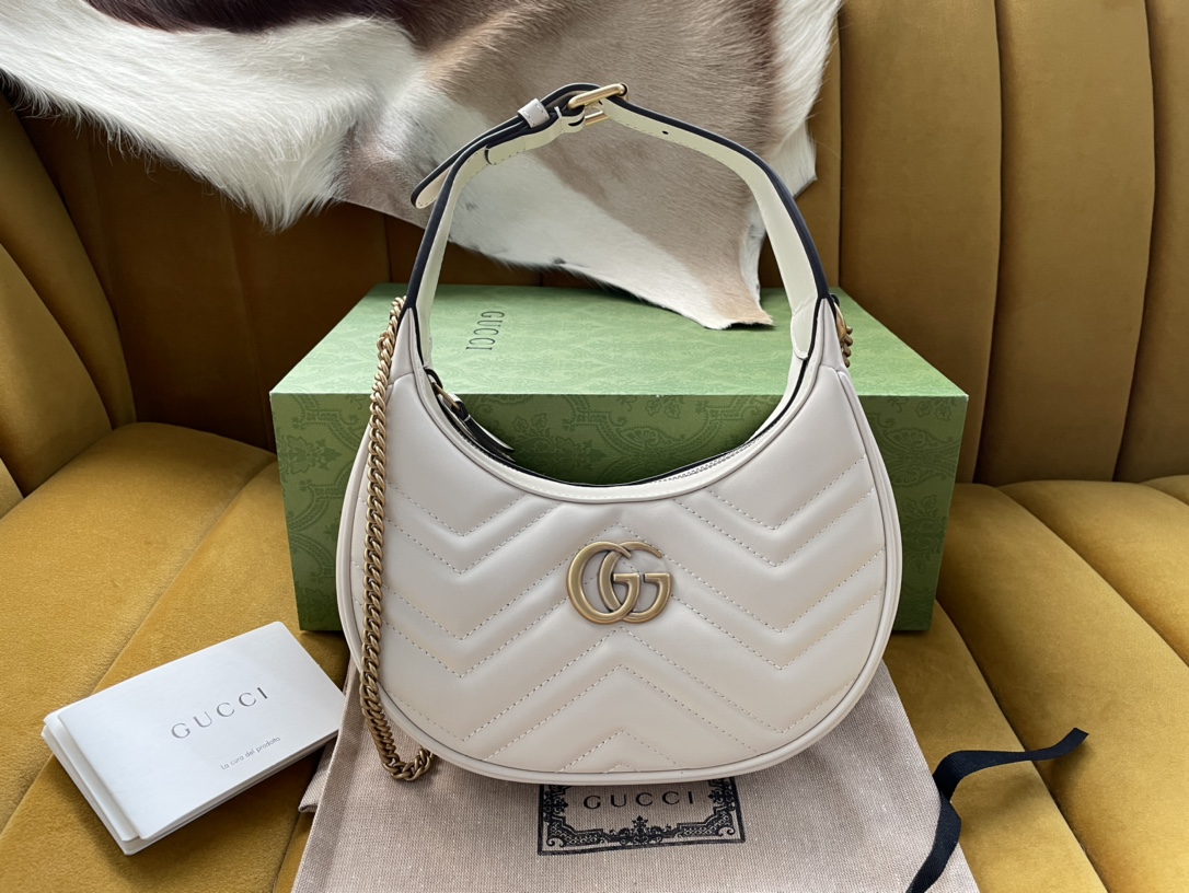 GG MARMONT HALF-MOON-SHAPED MINI BAG