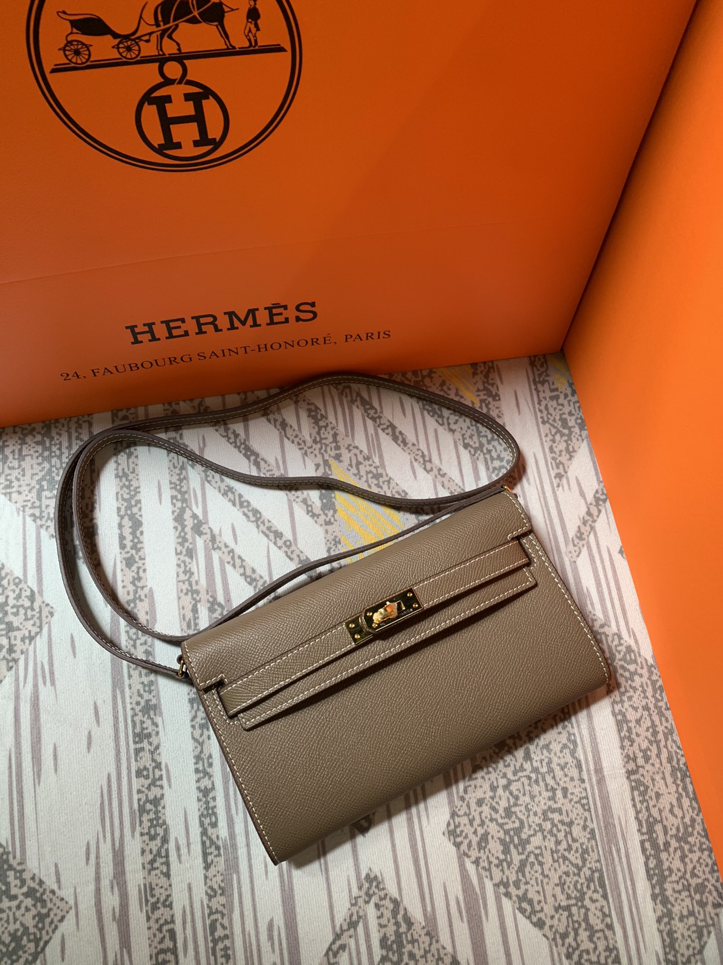 HERMES CROSSBODY BAG BROWN