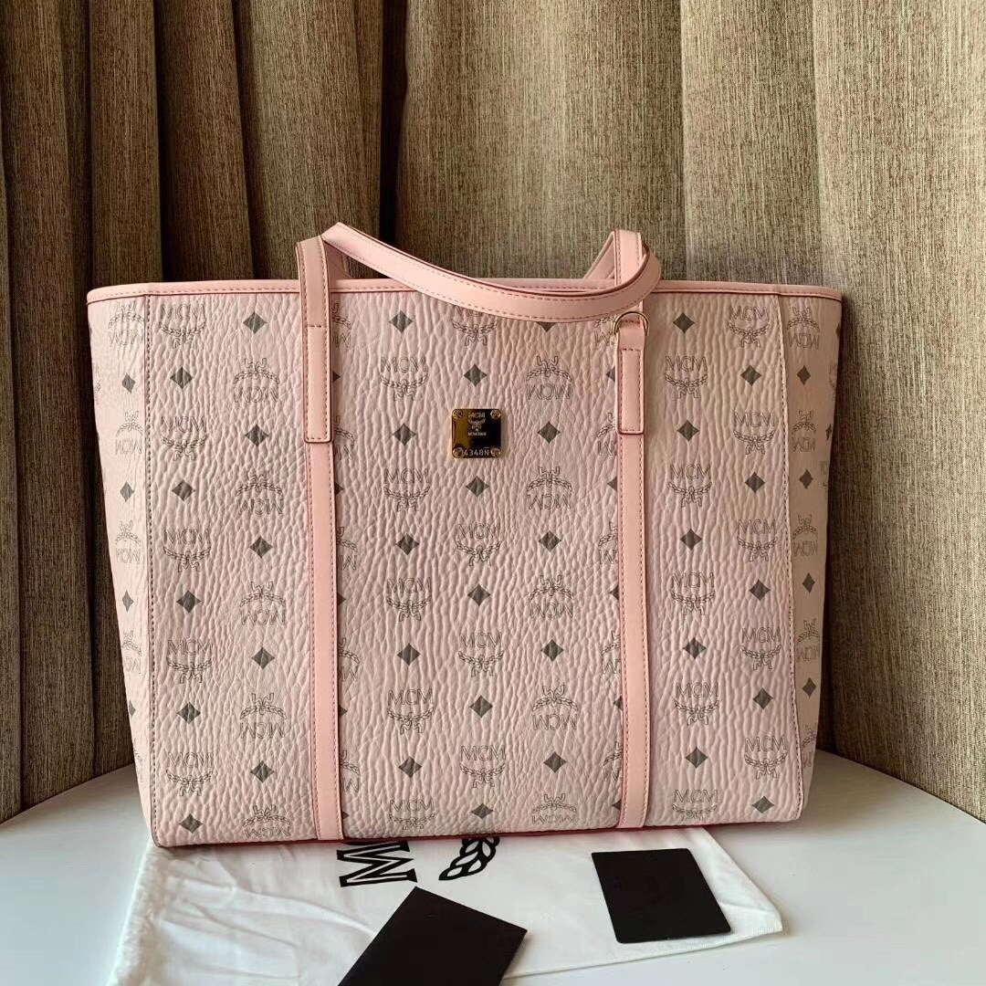 MCM WORLDWIDE SHOULDER BAG pink