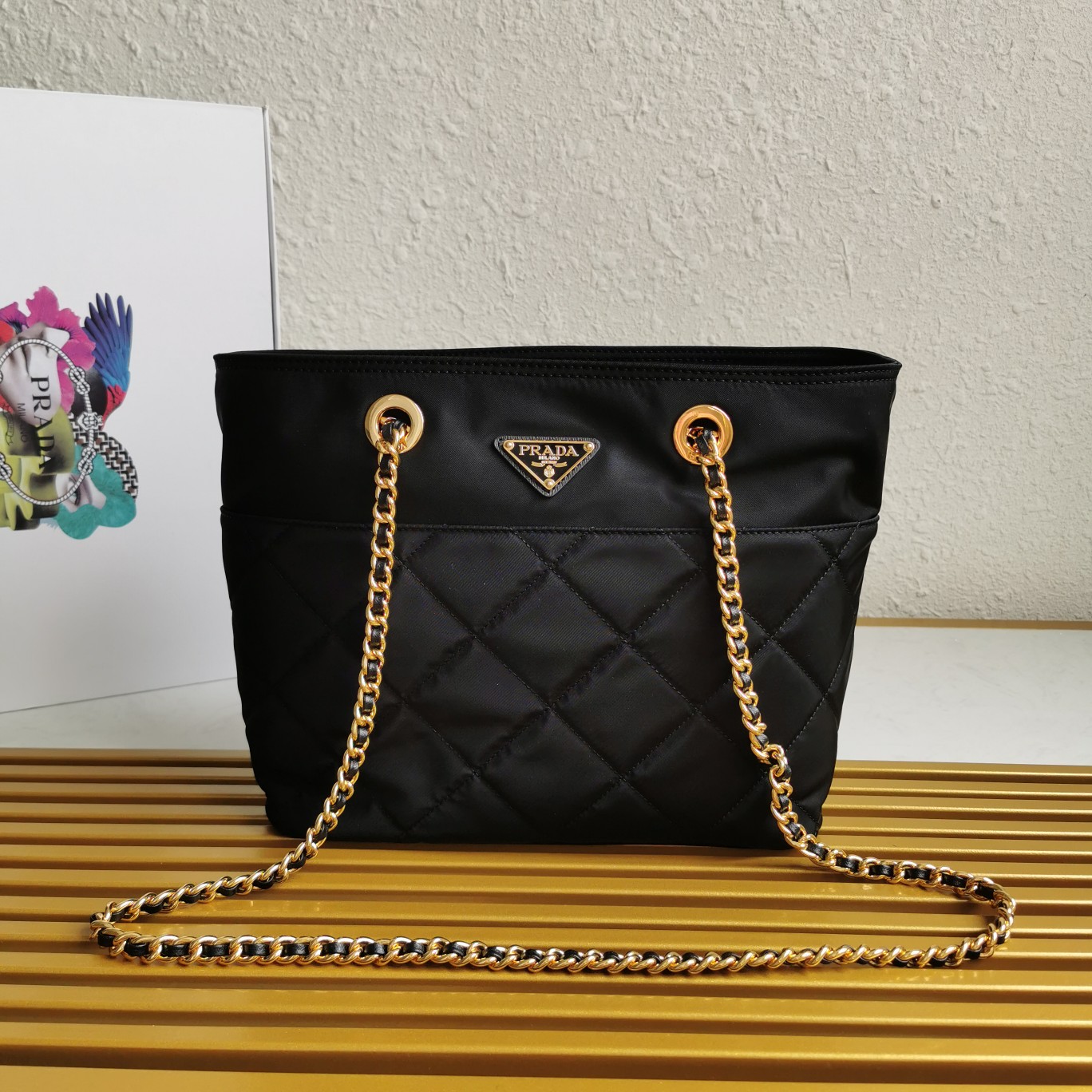 PRADA handBAG BLACK