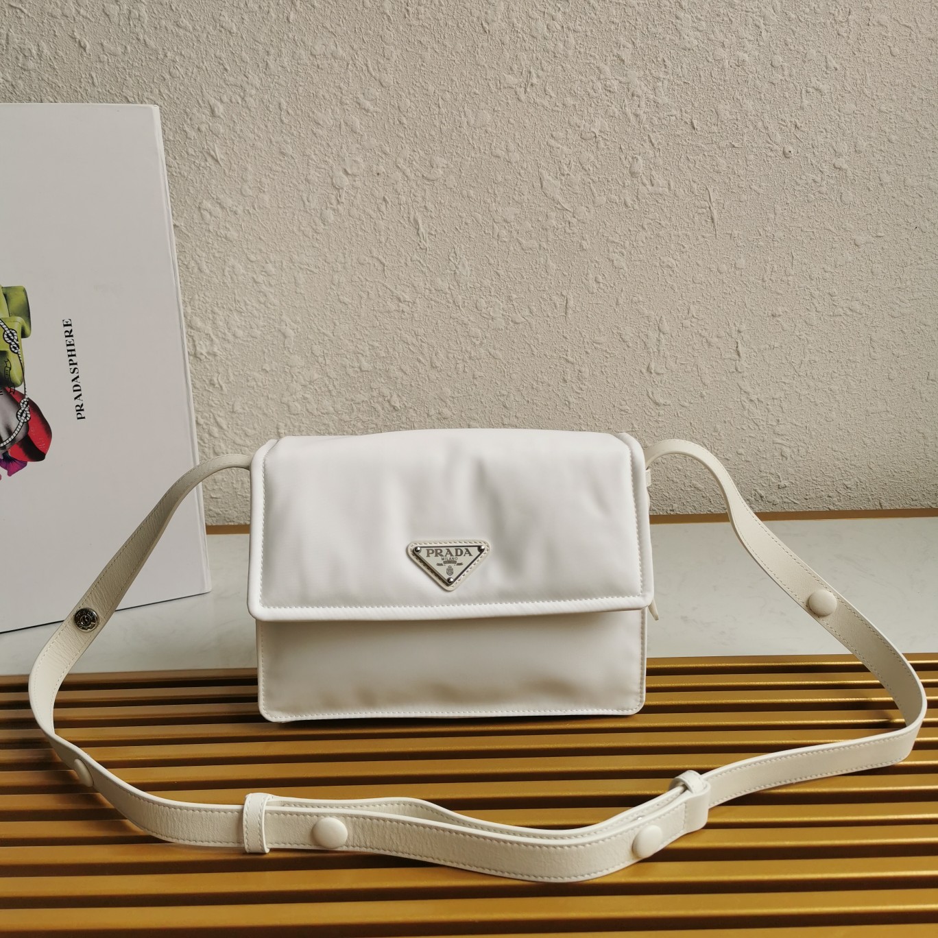 PRADA CROSSBODY BAG white