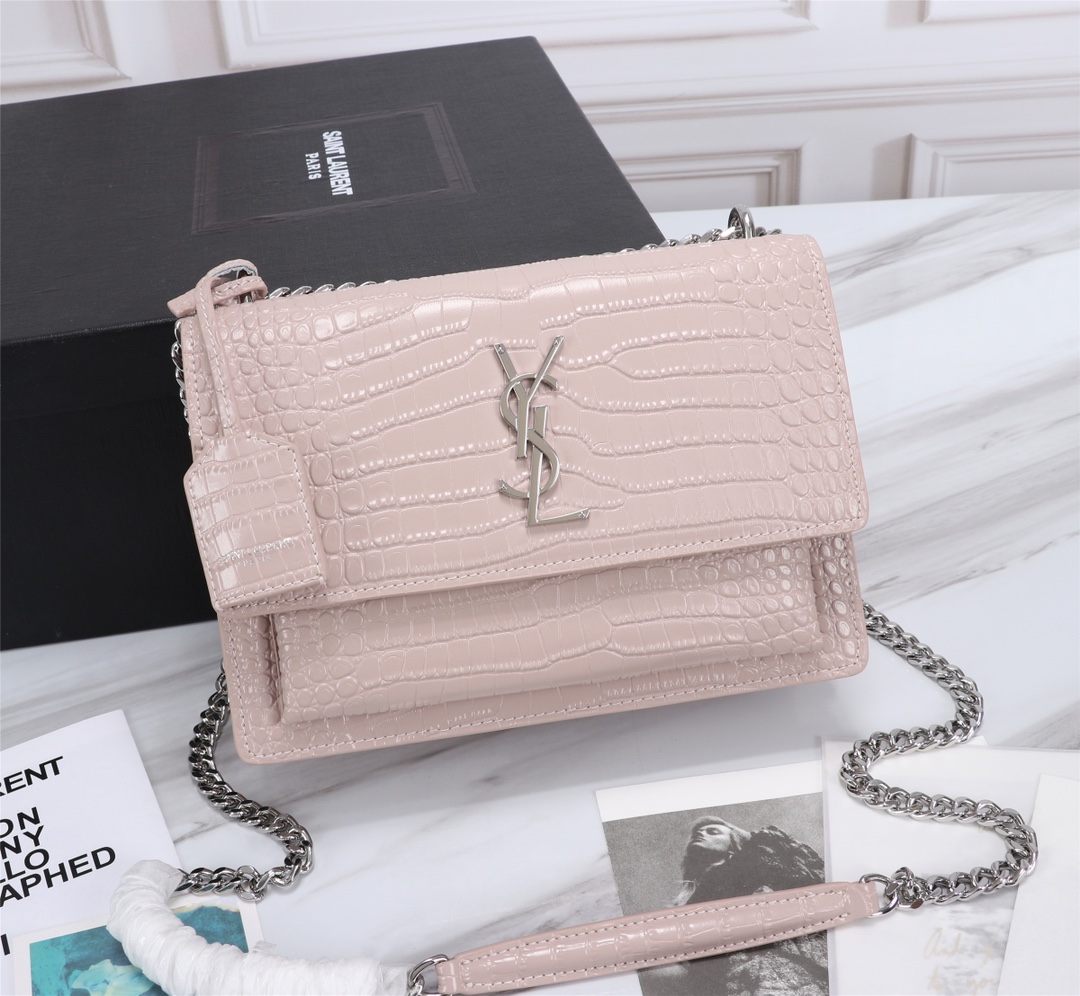 YVES SAINT LAURENT CROSSBODY BAG pink