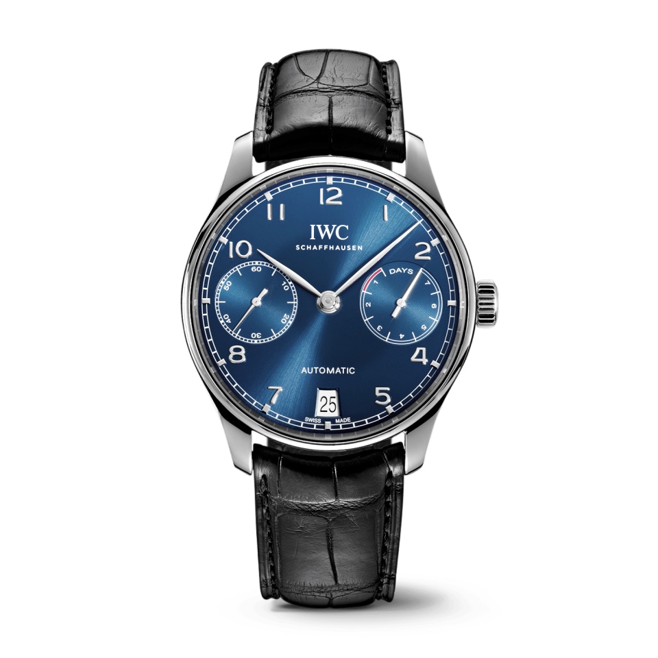 The Portuguese Series 7-Day Power Reserve Mechanical Wristwatch.