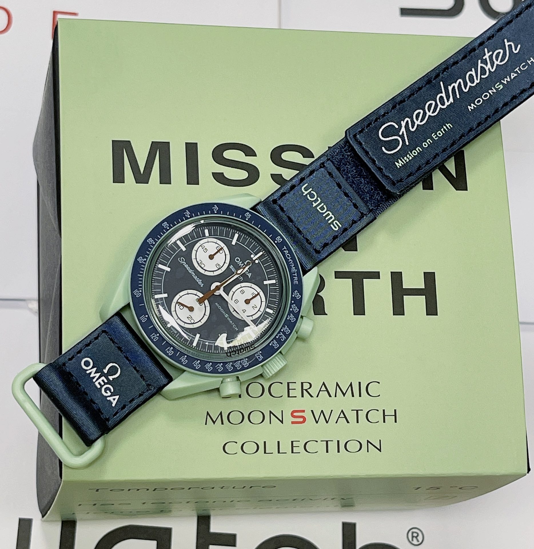 Omega x Swatch Collaboration Velcro Strap Collection Moonswatch