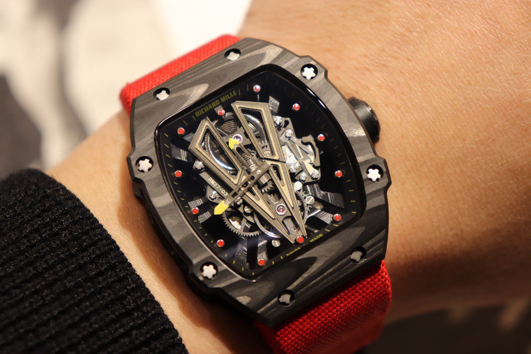 Richard Mille Men’s Collection RM27-03 Titanium and Gold Ultra-Light Tourbillon Mechanical Watch