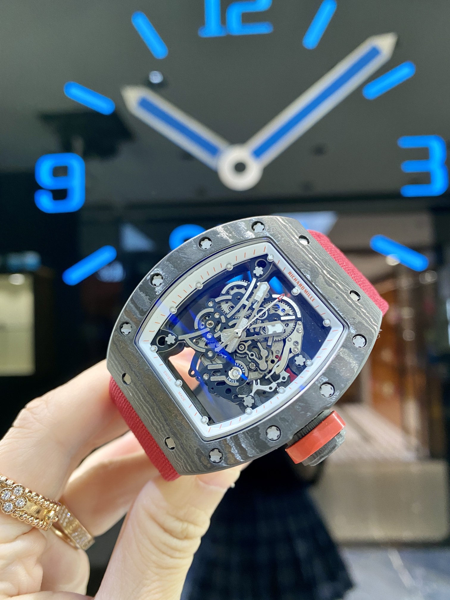 Richard Mille RM055 Canvas Strap Upgraded Edition Watch