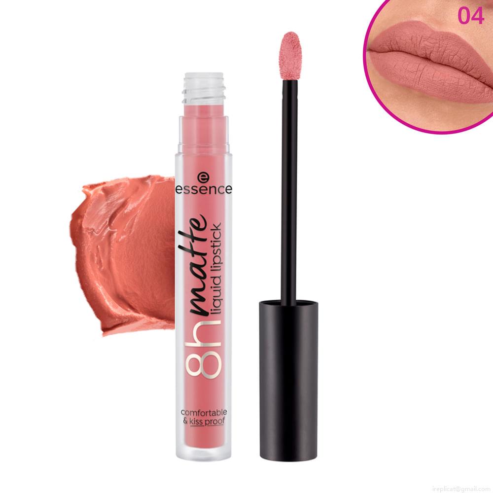 Batom Líquido Matte Essence 8h Matte 04 Rosy Nude 2,5 ml