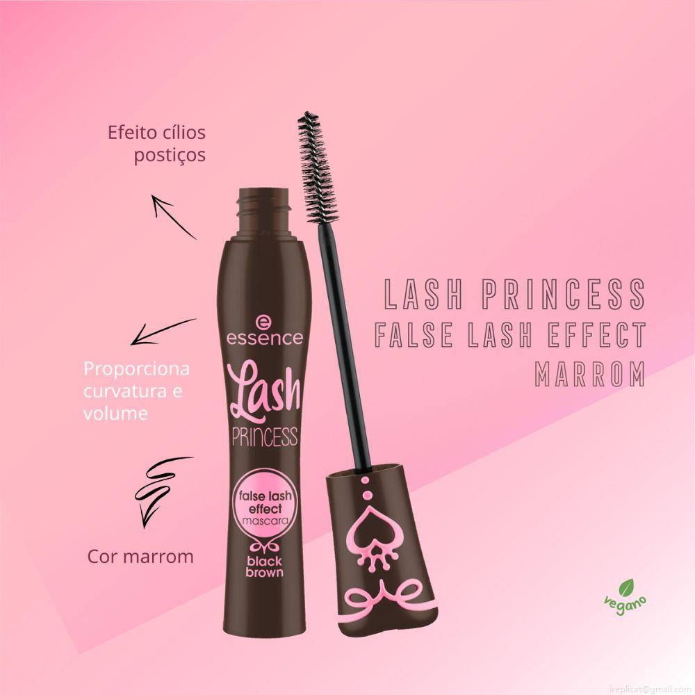 Máscara Para Cílios Essence Alongadora Lash Princess Marrom 12 ml