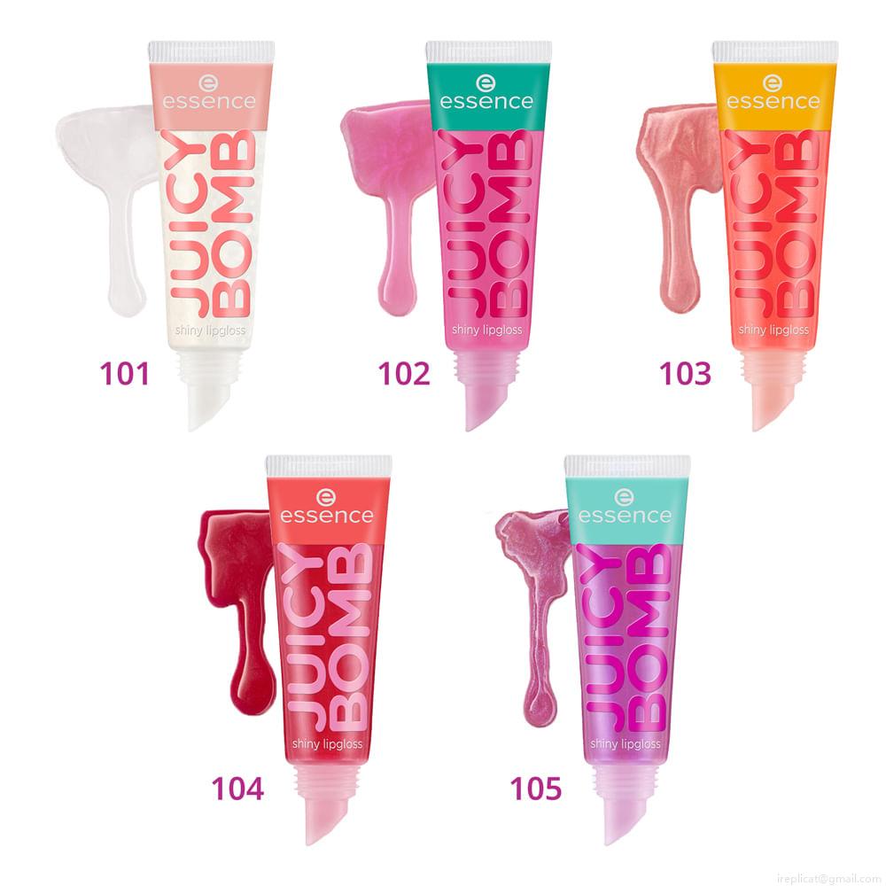 Gloss Labial Líquido Cintilante Essence Juicy Bomb 101 Lovely Litchi 10 ml