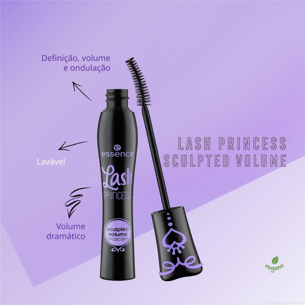 Máscara para Cílios Alongadora Essence Lash Princess Preto 12 ml