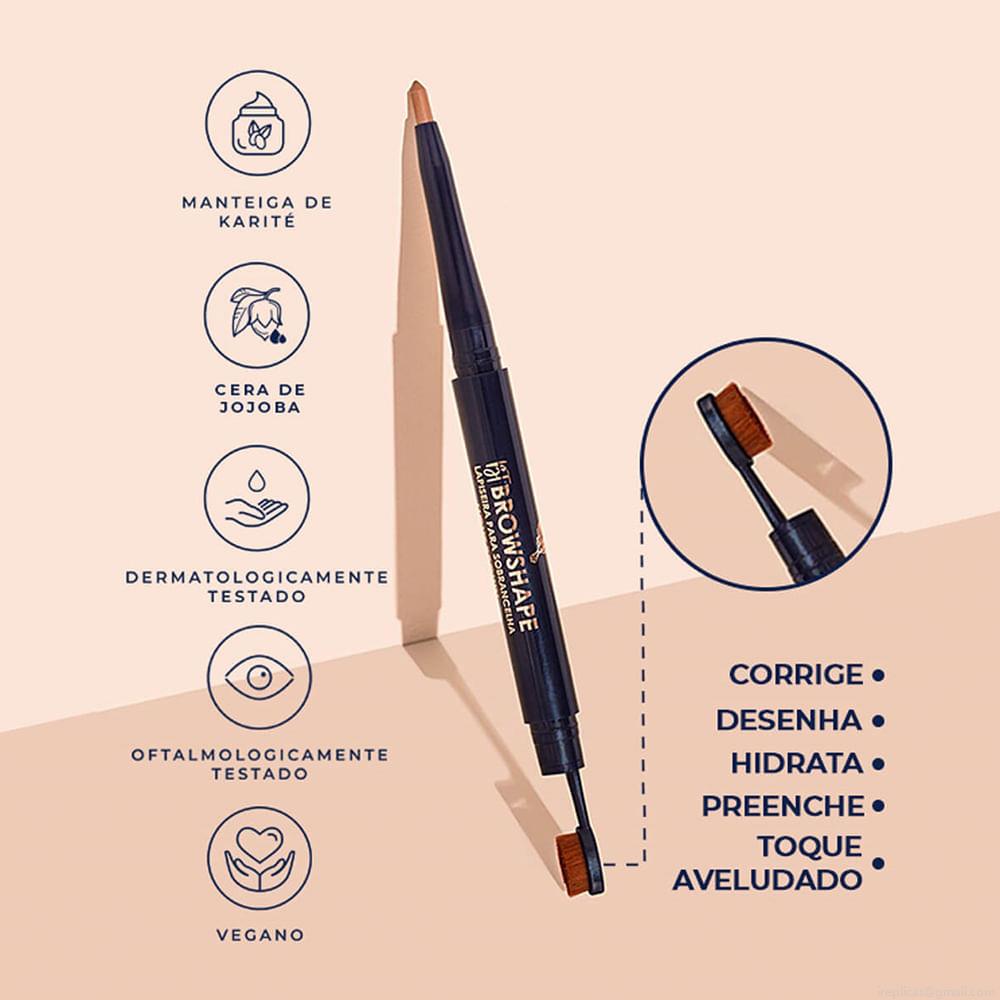 Lápis para Sobrancelha Matte Bruna Tavares BT Browshape Amber 0,25 g