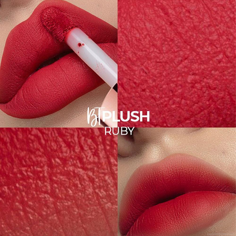 Batom Mousse Semi Matte Bruna Tavares BT Plush Ruby 6 g