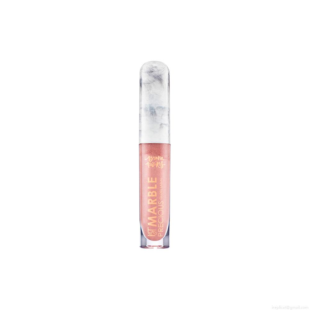 Gloss Labial Líquido Bruna Tavares Bt Marble Precious Rose Gold 4,5 ml