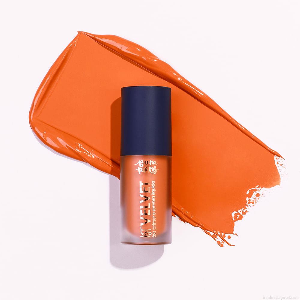 Sombra Líquida e Primer 2x1 Bruna Tavares BT Velvet Tangerine 6 ml