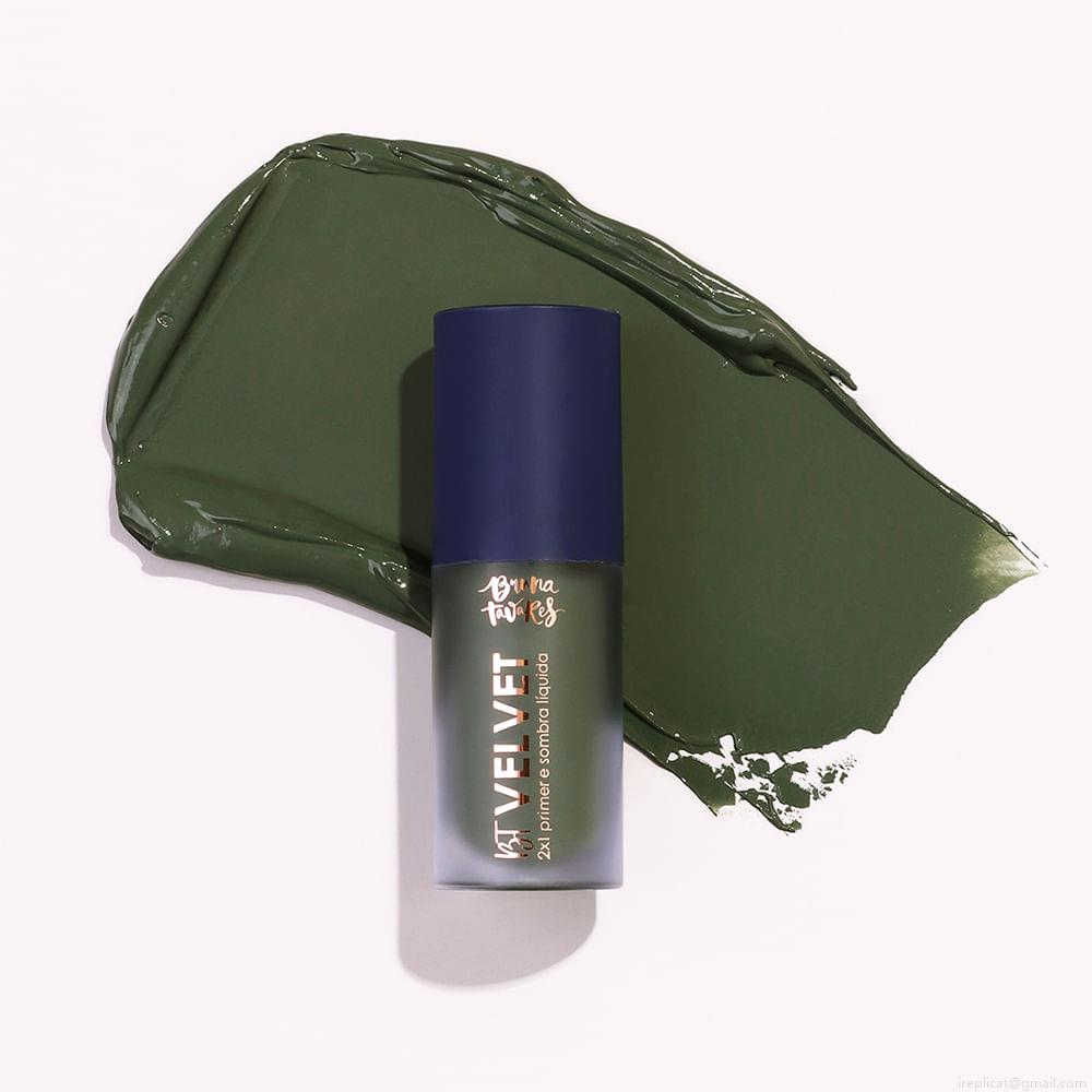 Sombra Líquida e Primer 2x1 Bruna Tavares BT Velvet Khaki 6 ml