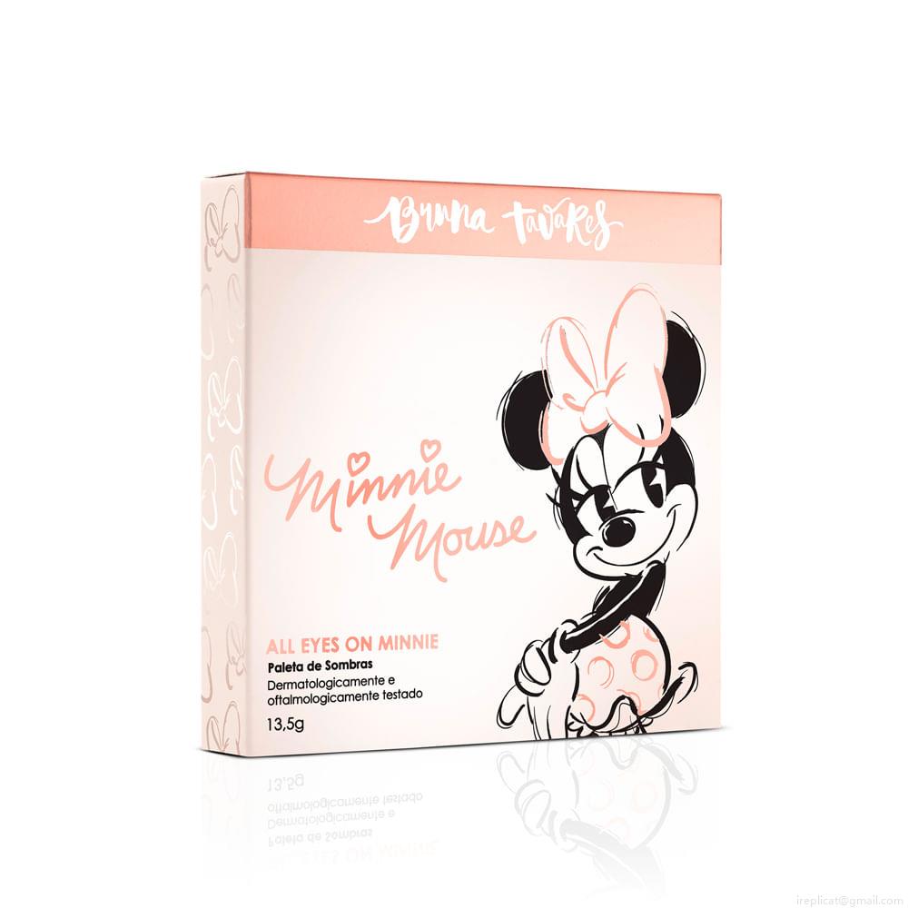 Paleta de Sombras em Pó Compacto Bruna Tavares Minnie Mouse All Eyes On Minnie 14,5 g