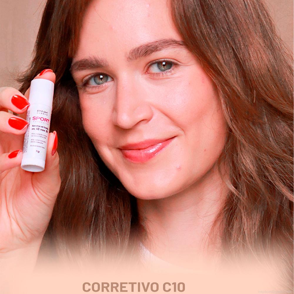 Corretivo em Bastão Cremoso com Protetor Solar B23 Natural Pink Cheeks Sport Concealer FPS 40 FPUVA 30 C10 7 g