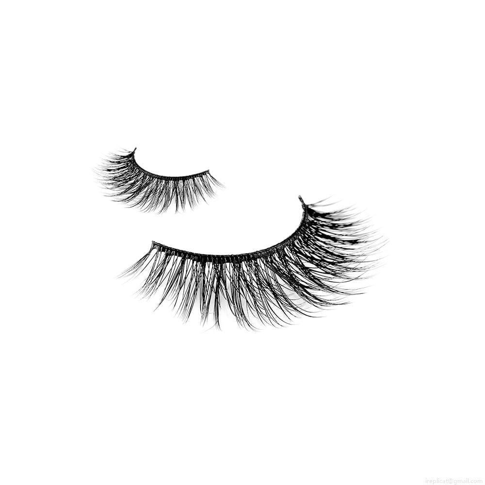 Cílios Postiços Sintético Volumoso Absolute New York Eternity 5D Silk Lash Sapphire 204 Preto 1 Par