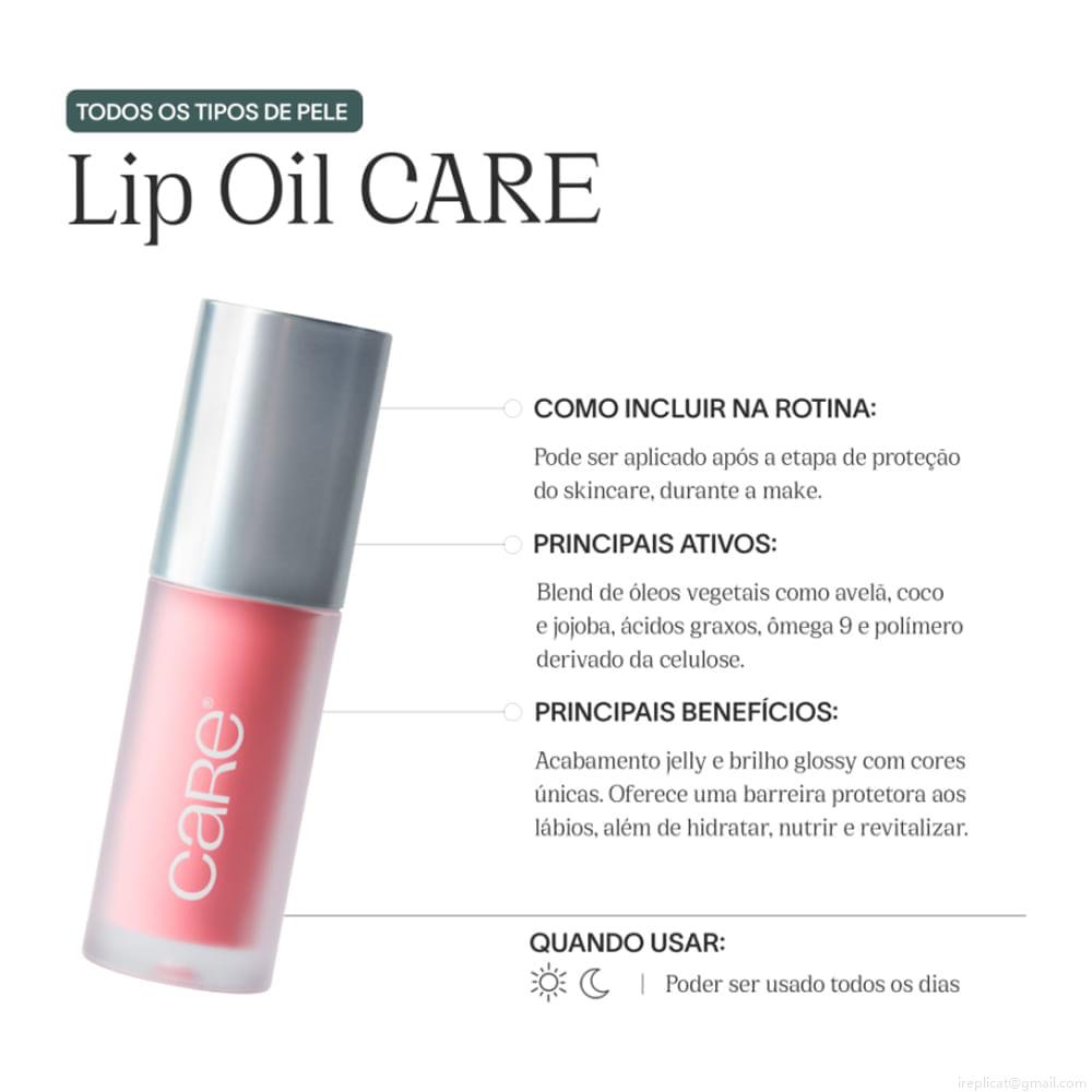 Lip Oil Care Natural Beauty Clear Pink 4,2 ml