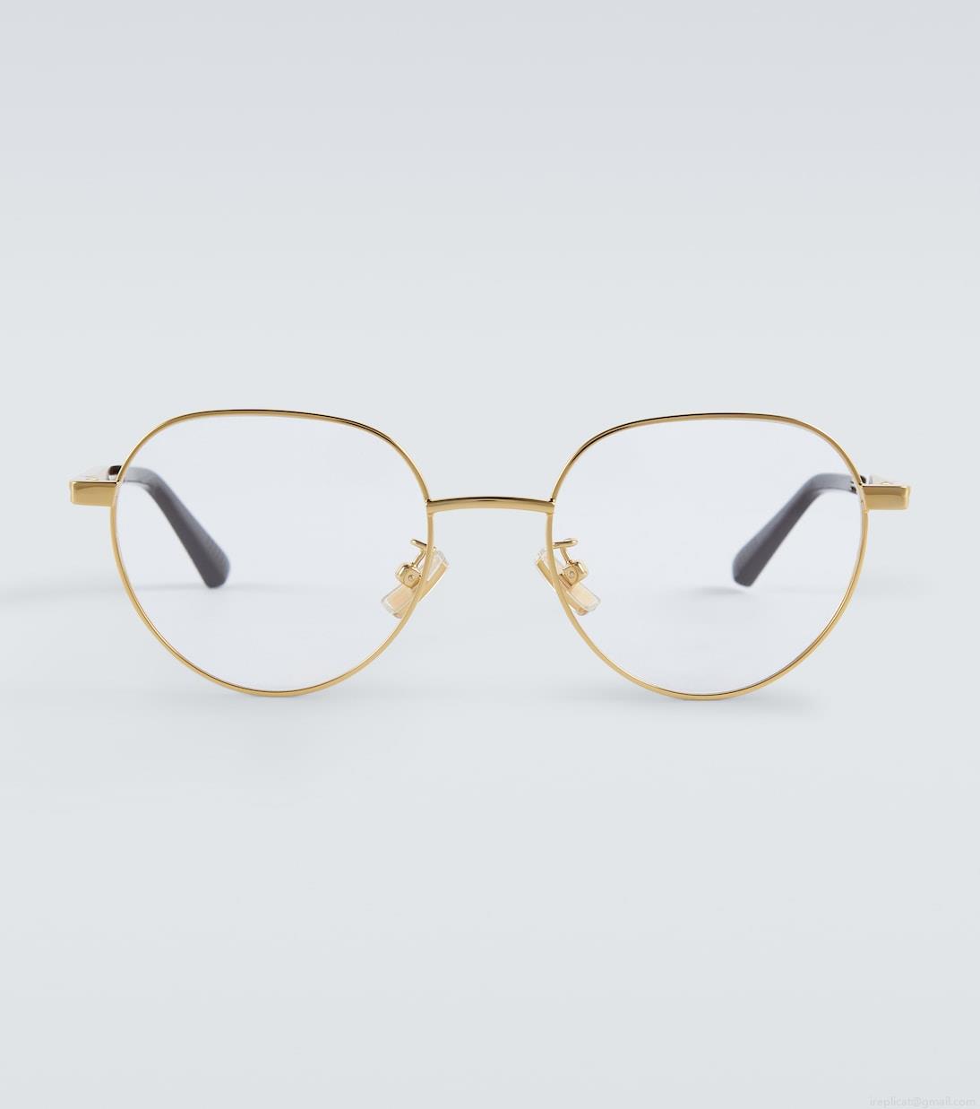 Bottega VenetaRound glasses