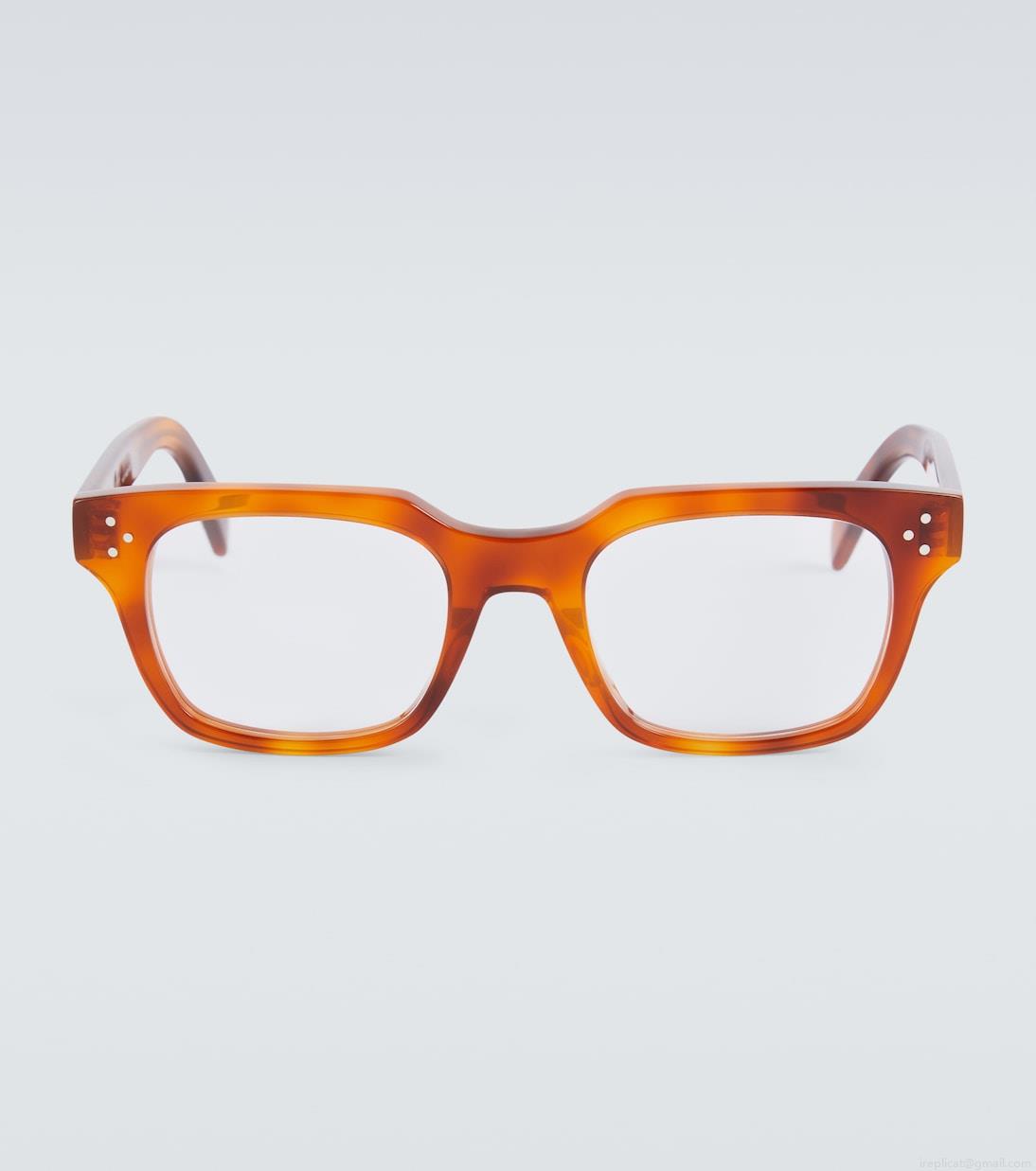 Celine EyewearBold 3 dots square glasses