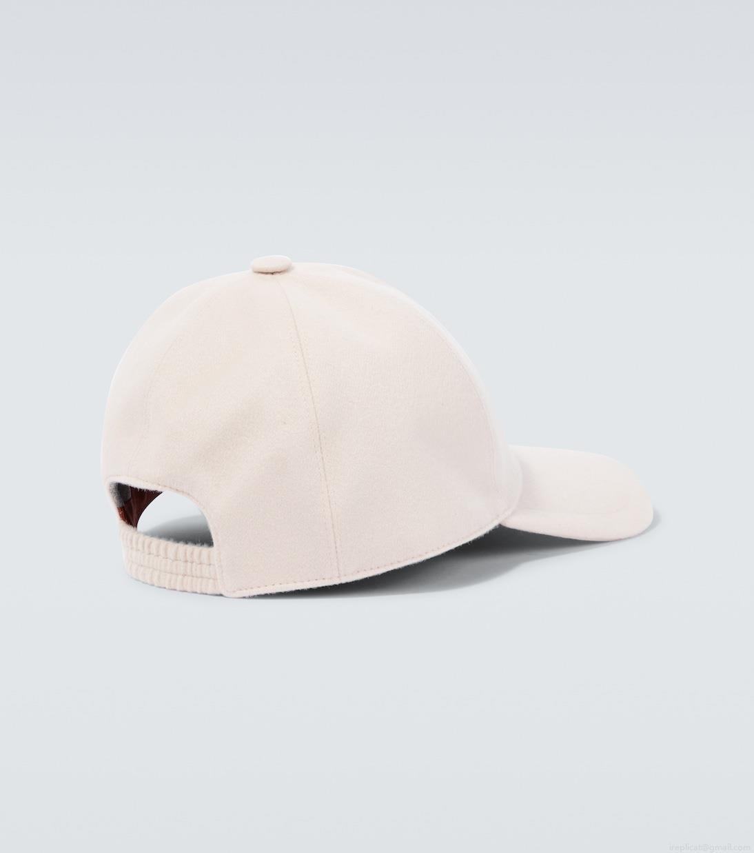 Loro PianaLogo cashmere velvet baseball cap