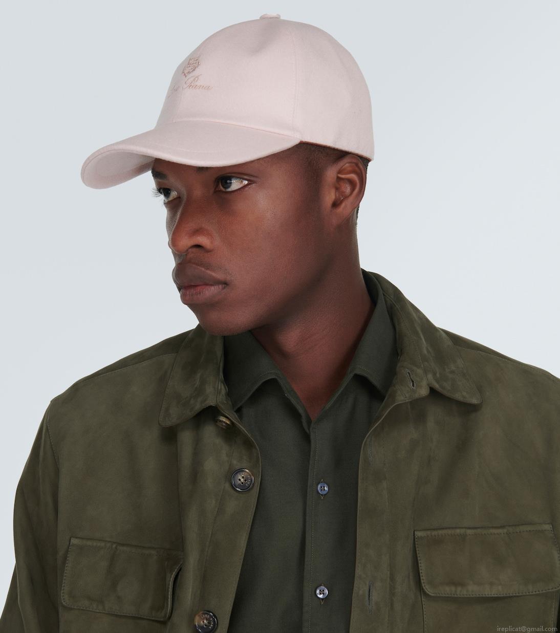 Loro PianaLogo cashmere velvet baseball cap