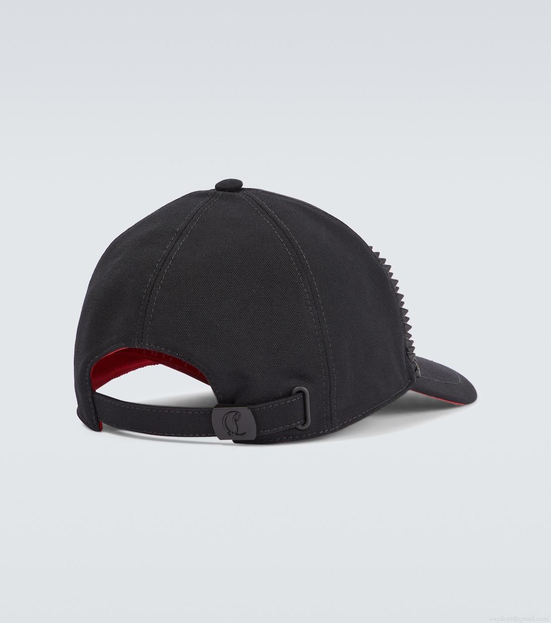 Christian LouboutinEnky Spikes cotton baseball cap