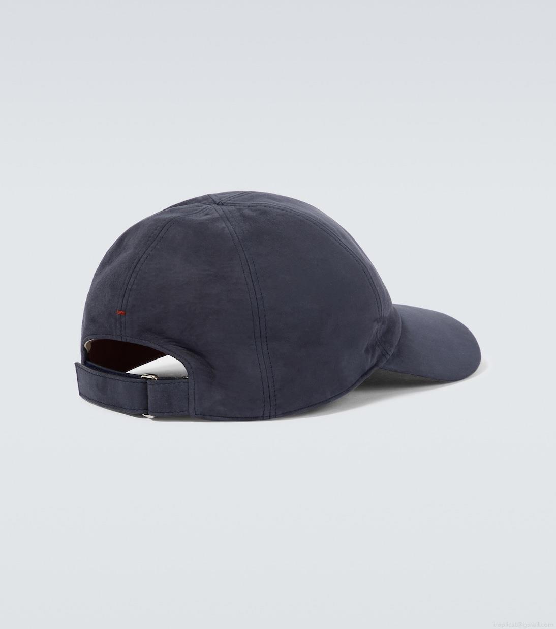 Loro PianaLogo suede baseball cap