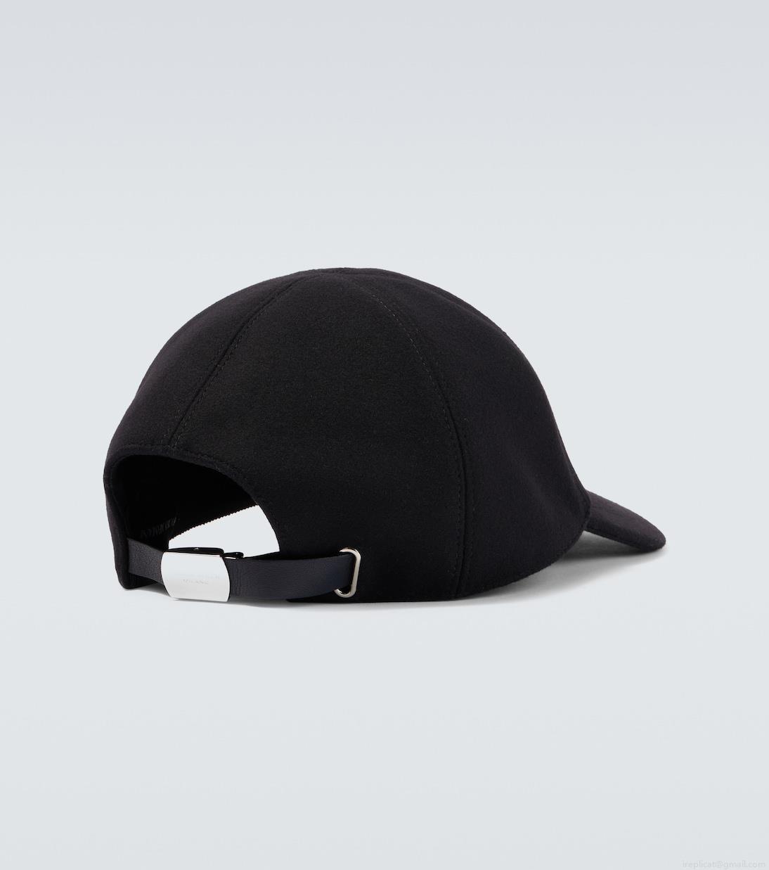 Giorgio ArmaniWool and cashmere-blend baseball cap