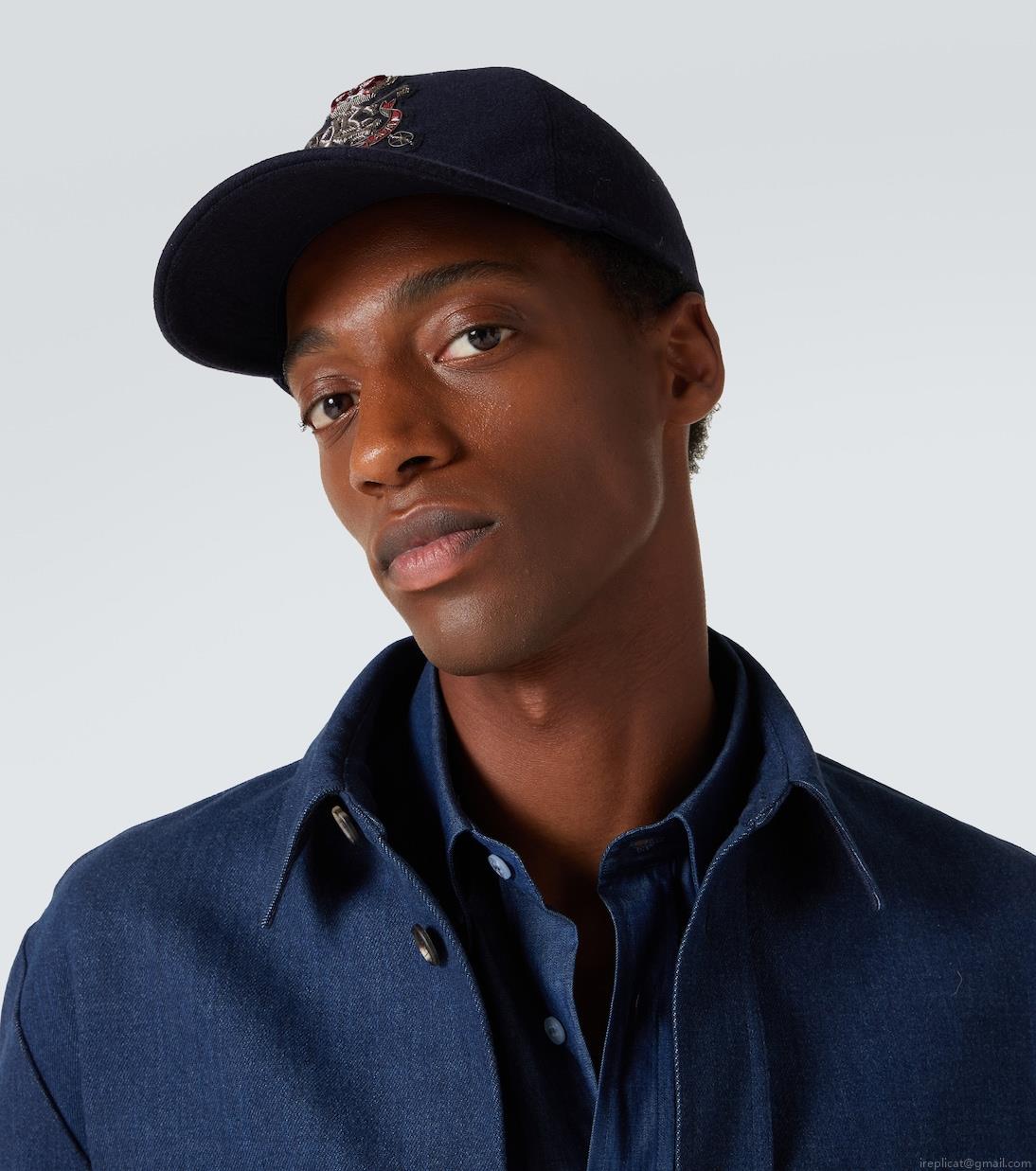 Ralph Lauren Purple LabelLogo embroidered baseball cap